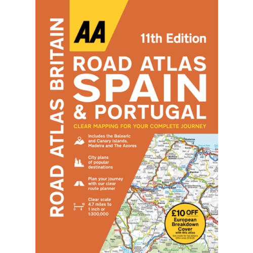 AA Publishing AA Road Atlas Spain & Portugal (häftad, eng)