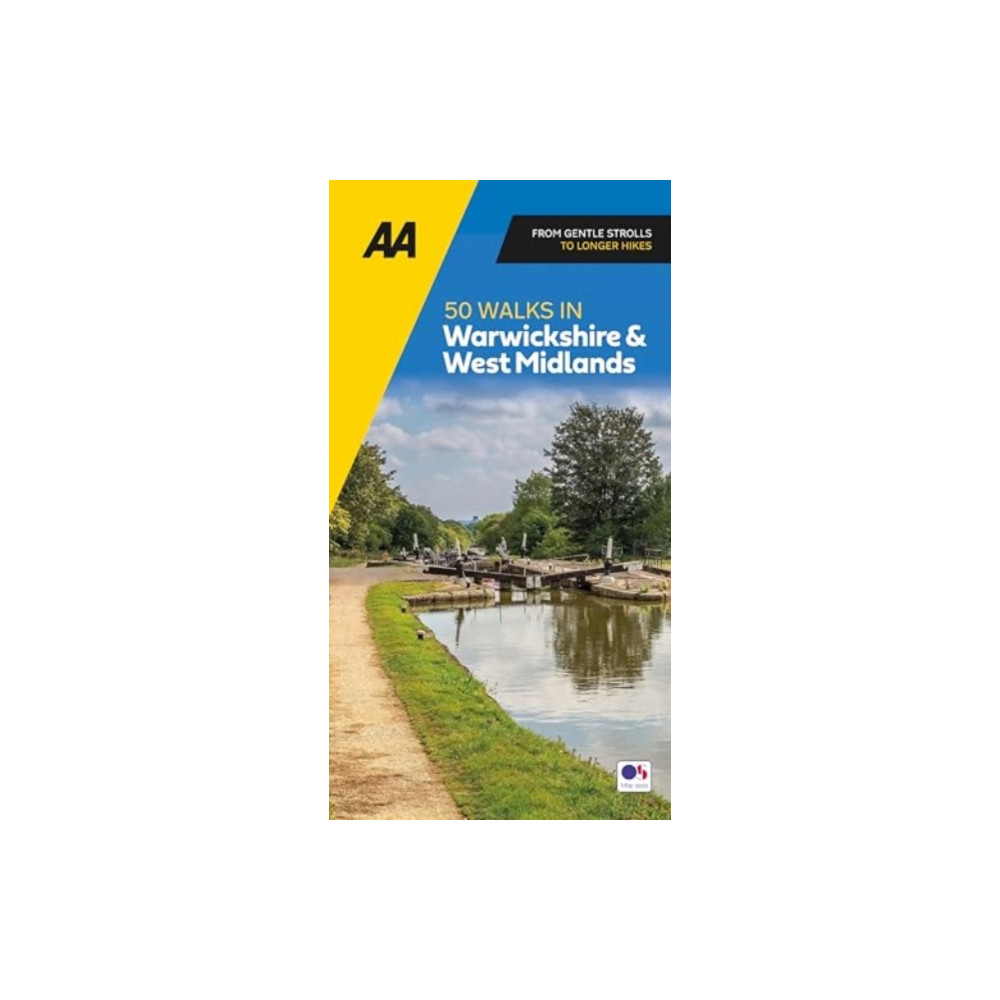 Produktbild för AA 50 Walks in Warwickshire (häftad, eng)