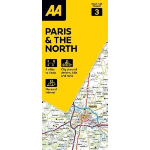 AA Publishing AA Road Map Paris & The North