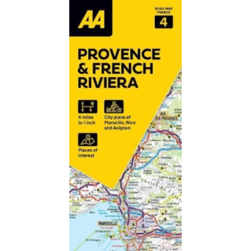 AA Publishing AA Road Map Provence & French Riviera