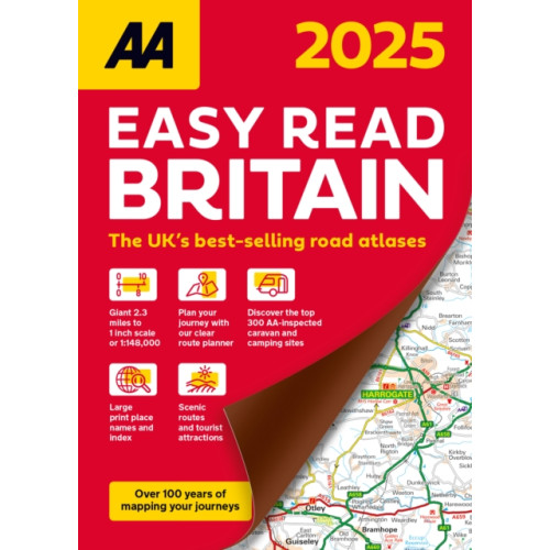 AA Publishing AA Easy Read Atlas Britain 2025 (häftad, eng)