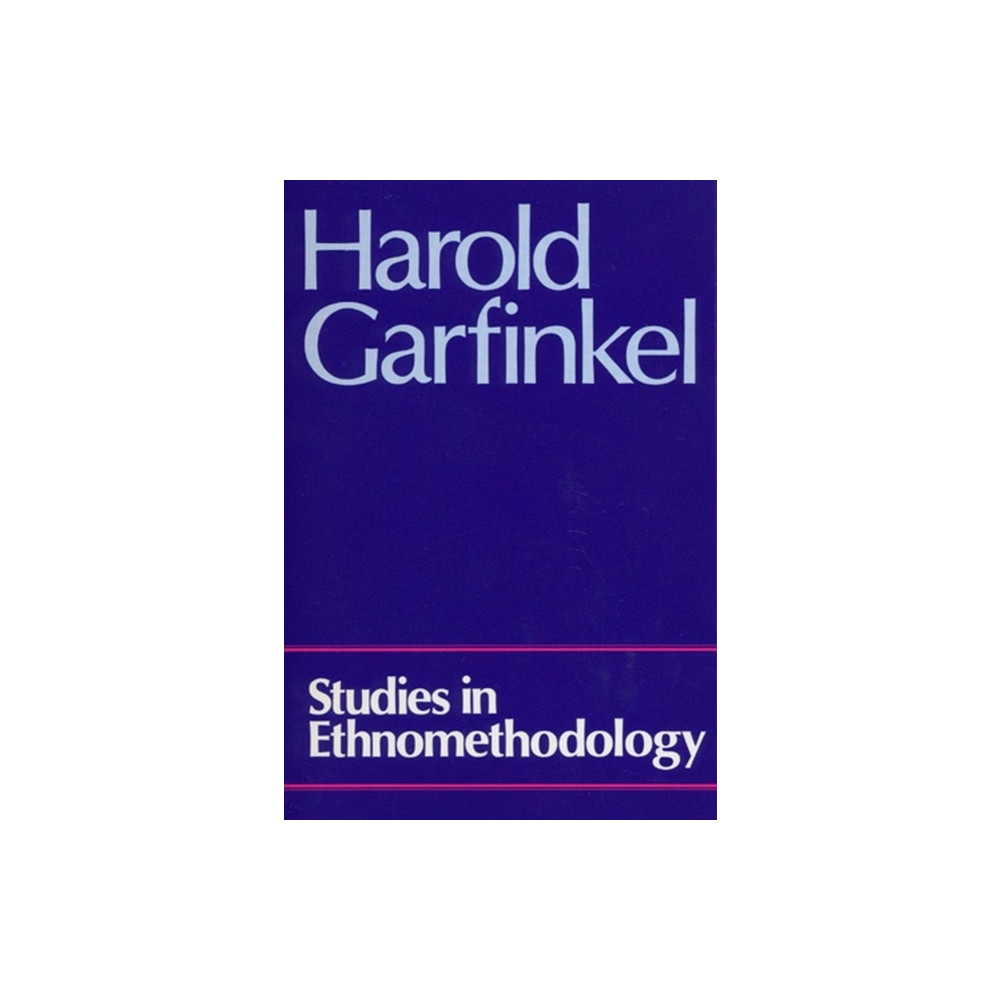 Produktbild för Studies in Ethnomethodology (häftad, eng)