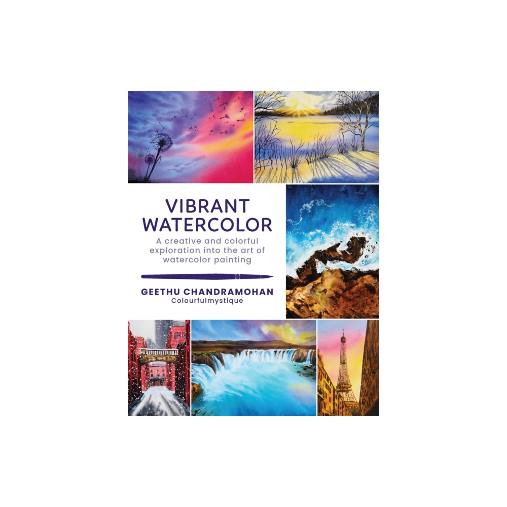 Produktbild för Vibrant Watercolor (häftad, eng)