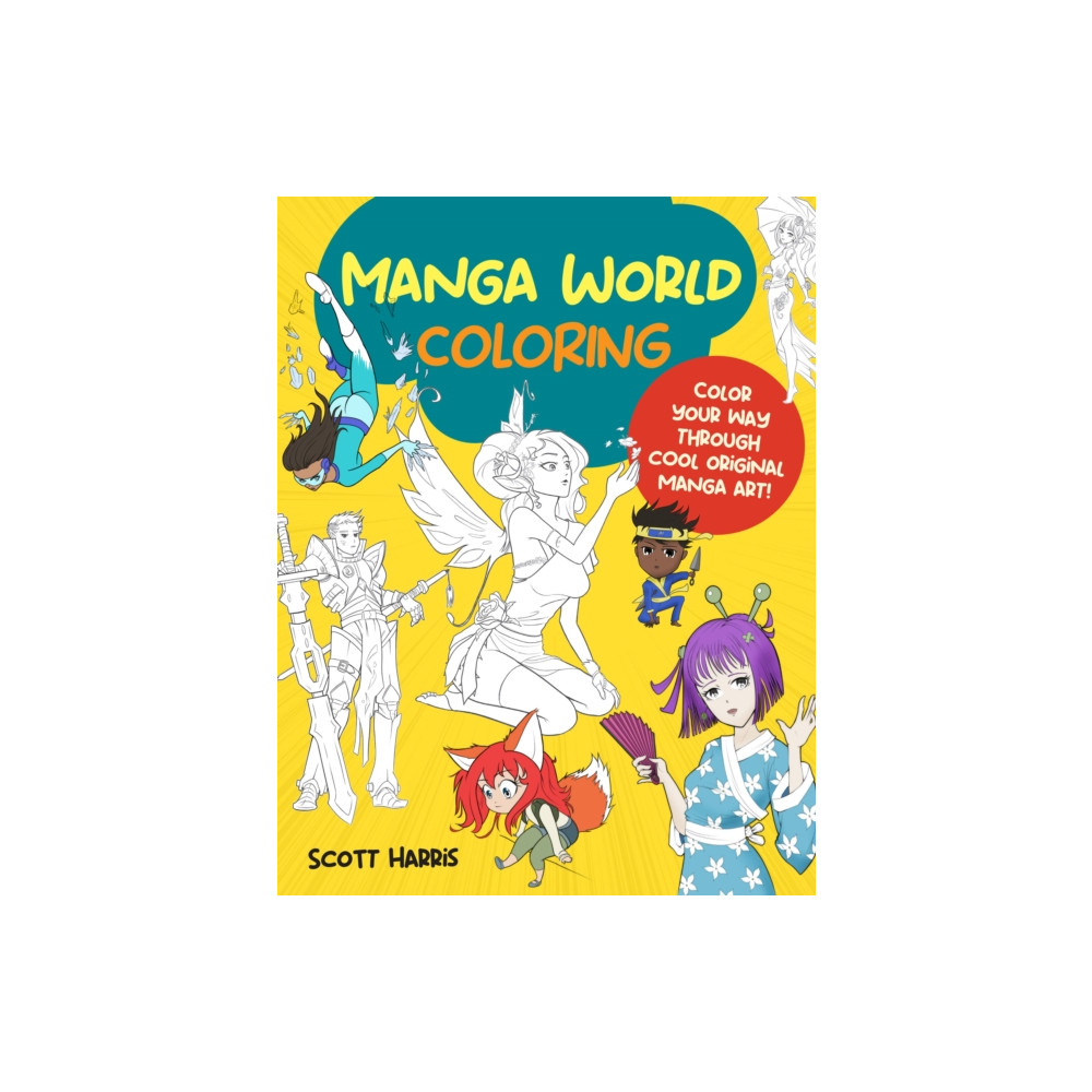 Produktbild för Manga World Coloring (häftad, eng)