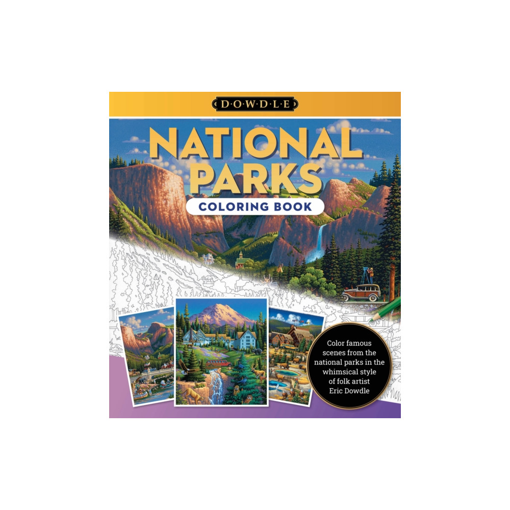 Produktbild för National Parks Coloring Book (häftad, eng)