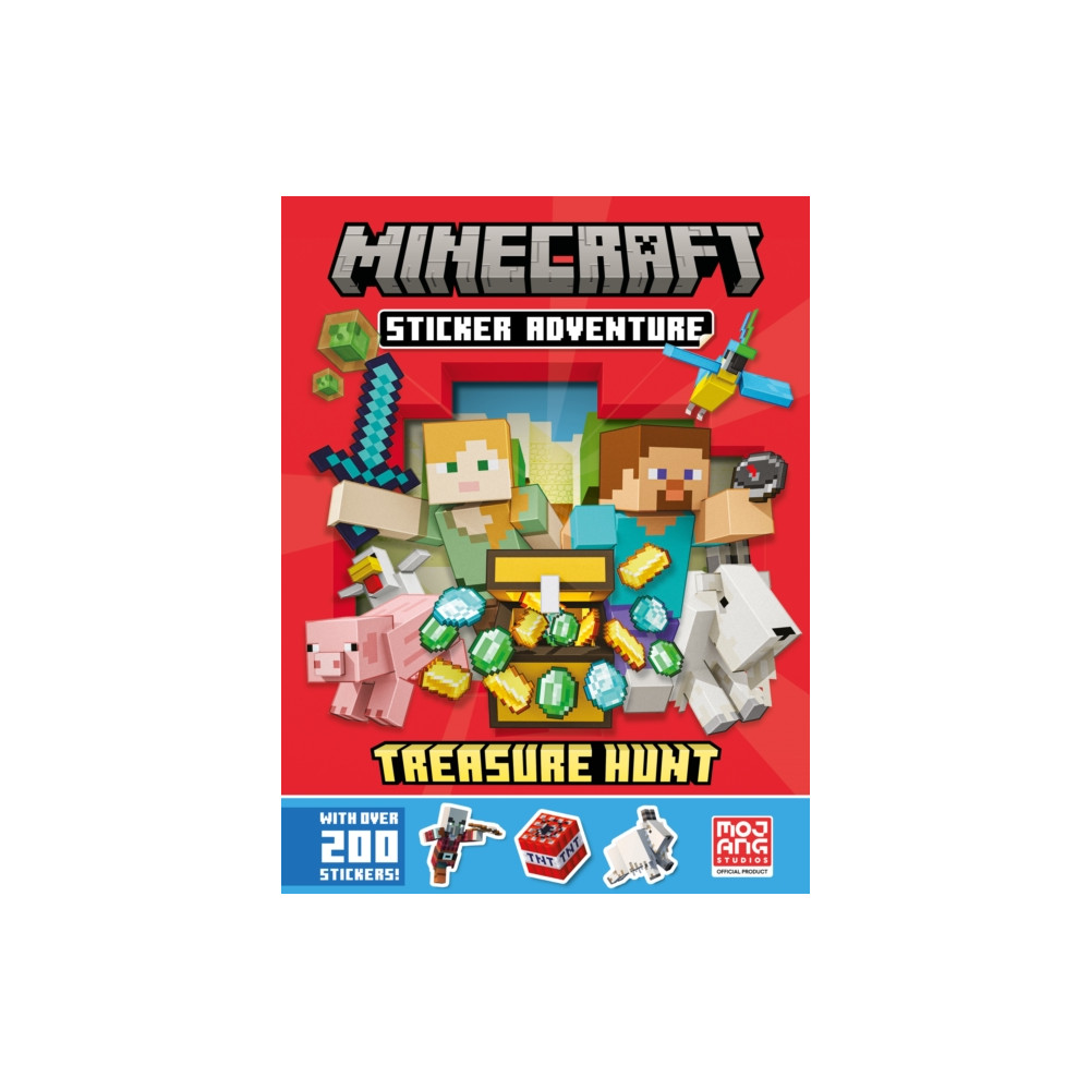Produktbild för Minecraft Sticker Adventure: Treasure Hunt (häftad, eng)