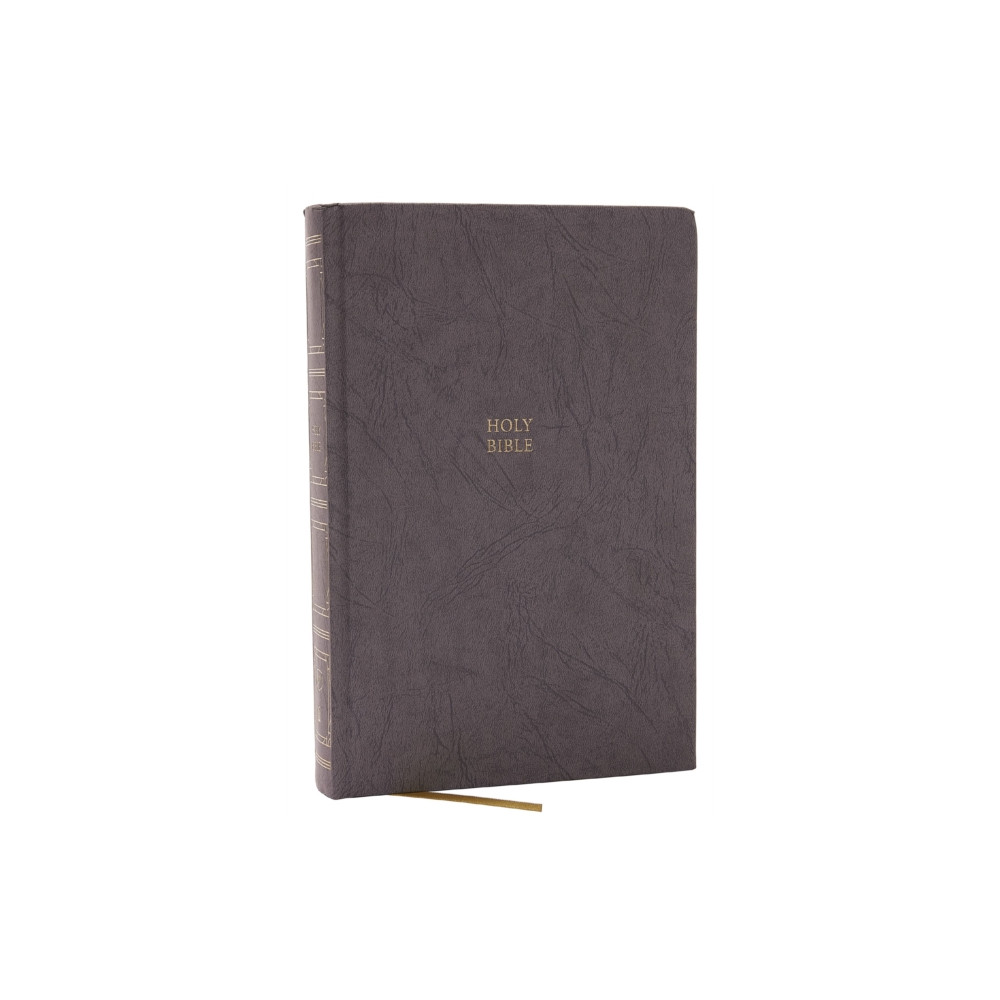 Produktbild för KJV Holy Bible: Paragraph-style Large Print Thinline with 43,000 Cross References, Gray Hardcover, Red Letter, Comfort Print: King James Version (inbunden, eng)