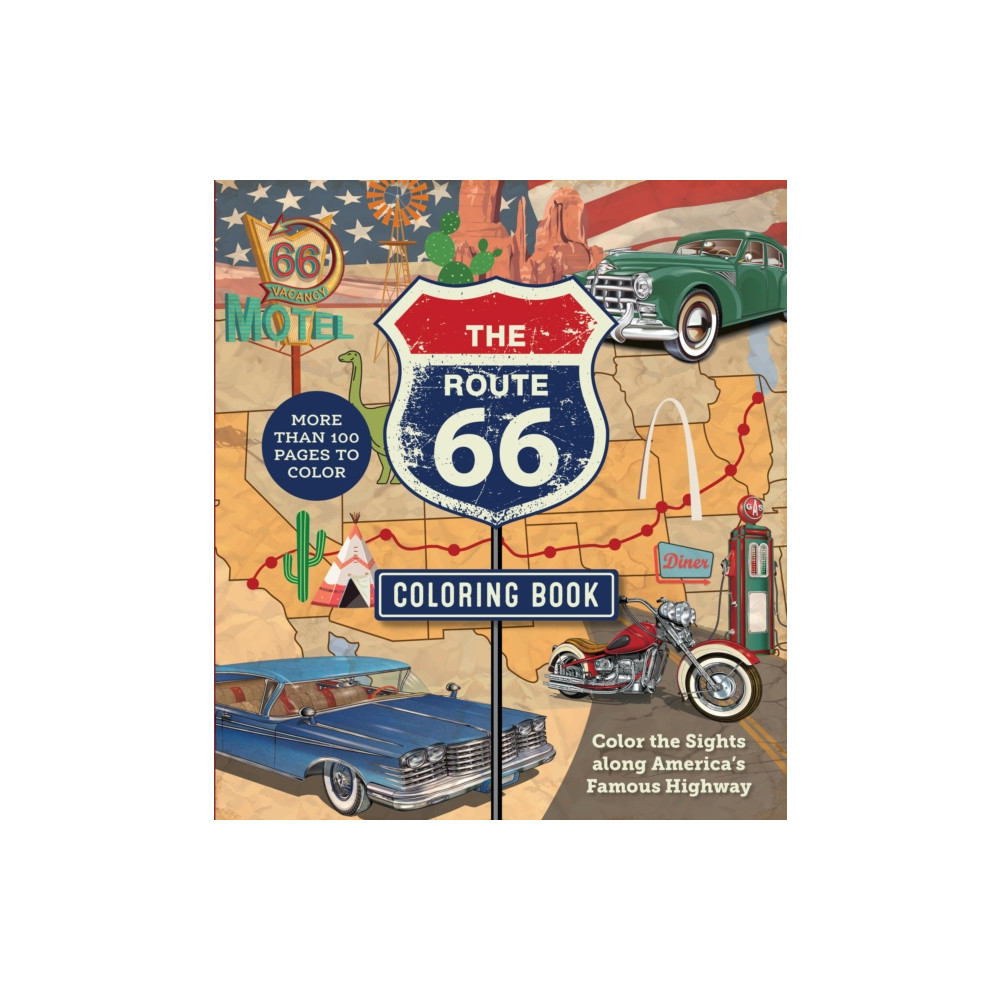 Produktbild för The Route 66 Coloring Book (häftad, eng)