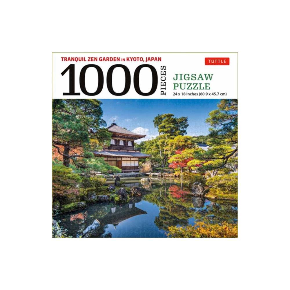 Produktbild för Tranquil Zen Garden in Kyoto Japan- 1000 Piece Jigsaw Puzzle