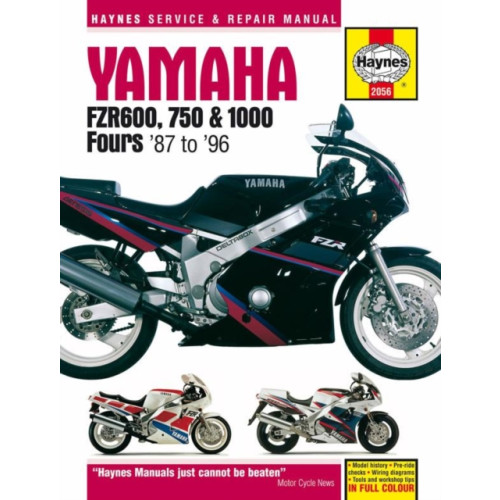 Haynes Publishing Group Yamaha FZR600, 750 & 1000 Fours (87 - 96) Haynes Repair Manual (häftad, eng)
