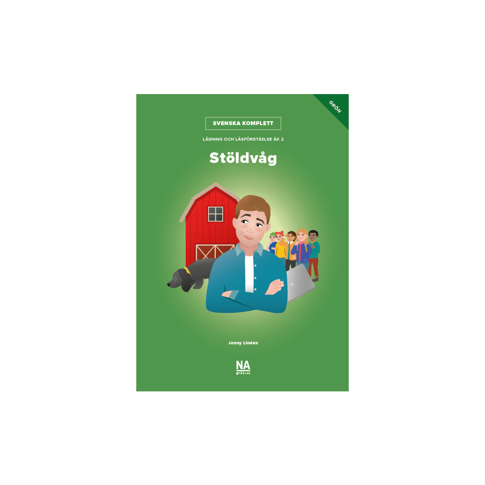 Produktbild för Svenska Komplett – Läsning och läsförståelse åk 2 – Stöldvåg grön bok (inbunden)
