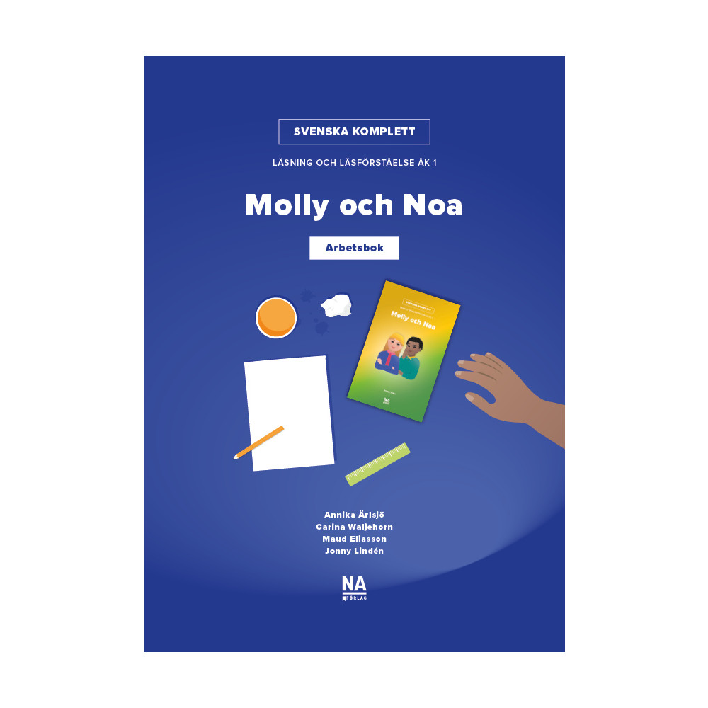 Produktbild för Svenska Komplett – Läsning och läsförståelse åk 1 – Molly och Noa Arbetsbok (häftad)