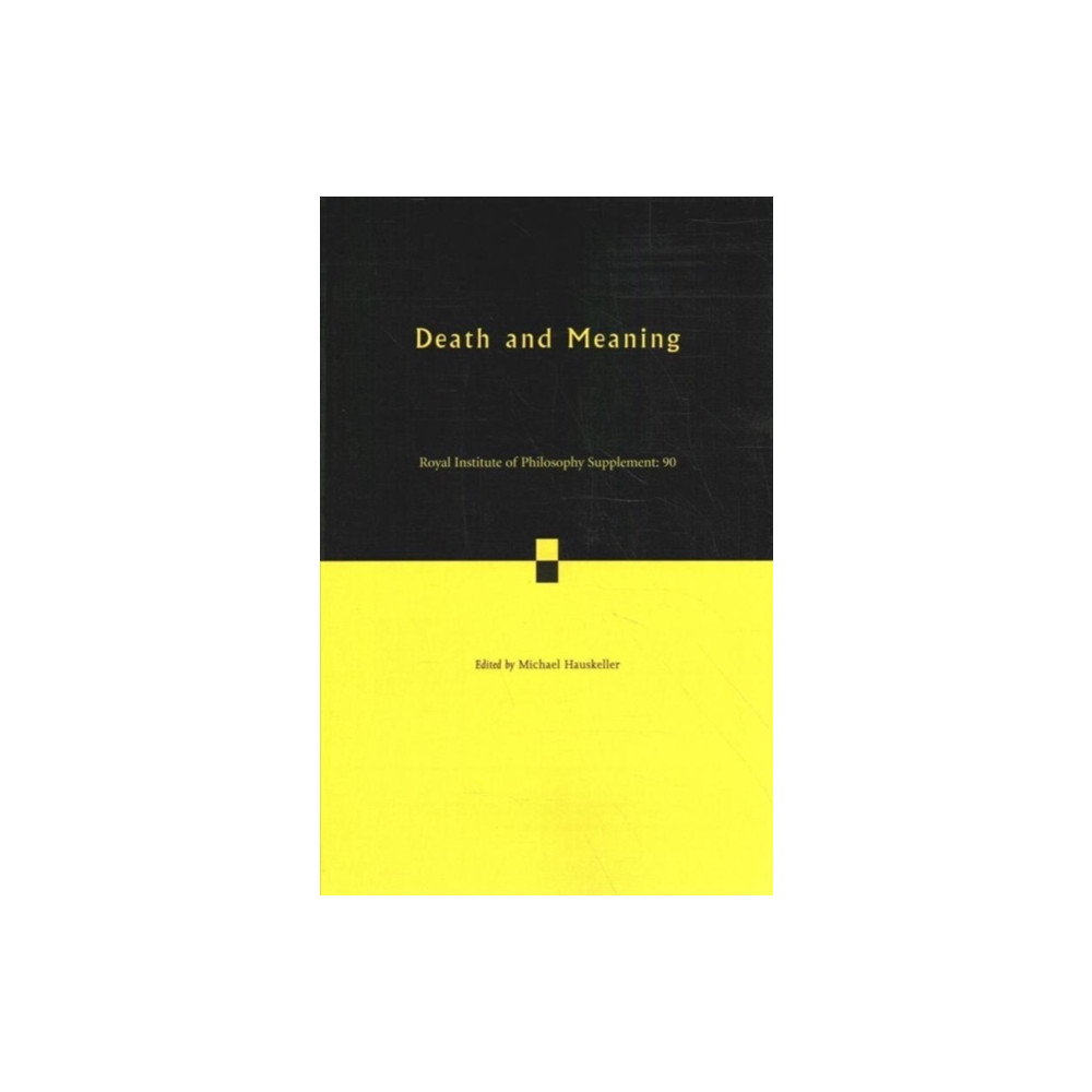 Produktbild för Death and Meaning: Volume 90 (häftad, eng)