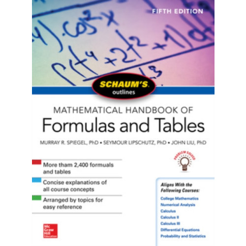 McGraw-Hill Education Schaum's Outline of Mathematical Handbook of Formulas and Tables, Fifth Edition (häftad, eng)