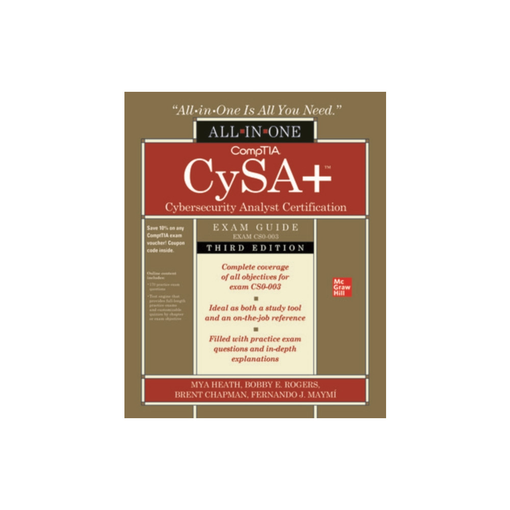 Produktbild för CompTIA CySA+ Cybersecurity Analyst Certification All-in-One Exam Guide, Third Edition (Exam CS0-003) (häftad, eng)