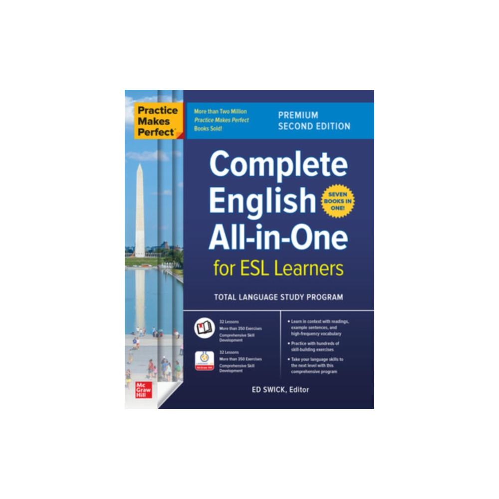 Produktbild för Practice Makes Perfect: Complete English All-in-One for ESL Learners, Premium Second Edition (häftad, eng)