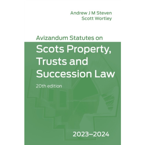 Edinburgh university press Avizandum Statutes on Scots Property, Trusts & Succession Law: 2023-2024 (häftad, eng)