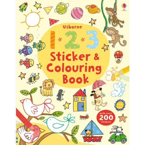 Usborne Publishing Ltd 123 Sticker and Colouring book (häftad, eng)