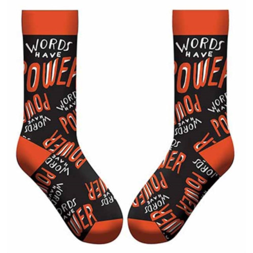 Gibbs M. Smith Inc Words Have Power Socks