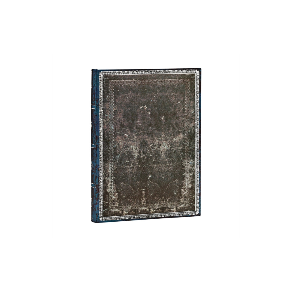 Produktbild för Midnight Steel Midi Lined Hardcover Journal (Elastic Band Closure) (inbunden, eng)
