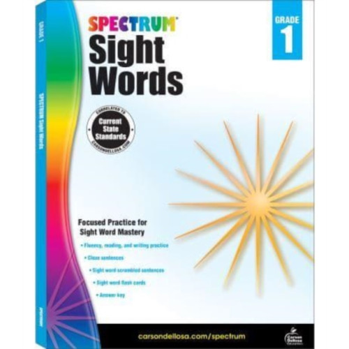 Carson Dellosa Spectrum Sight Words Grade 1 (häftad, eng)