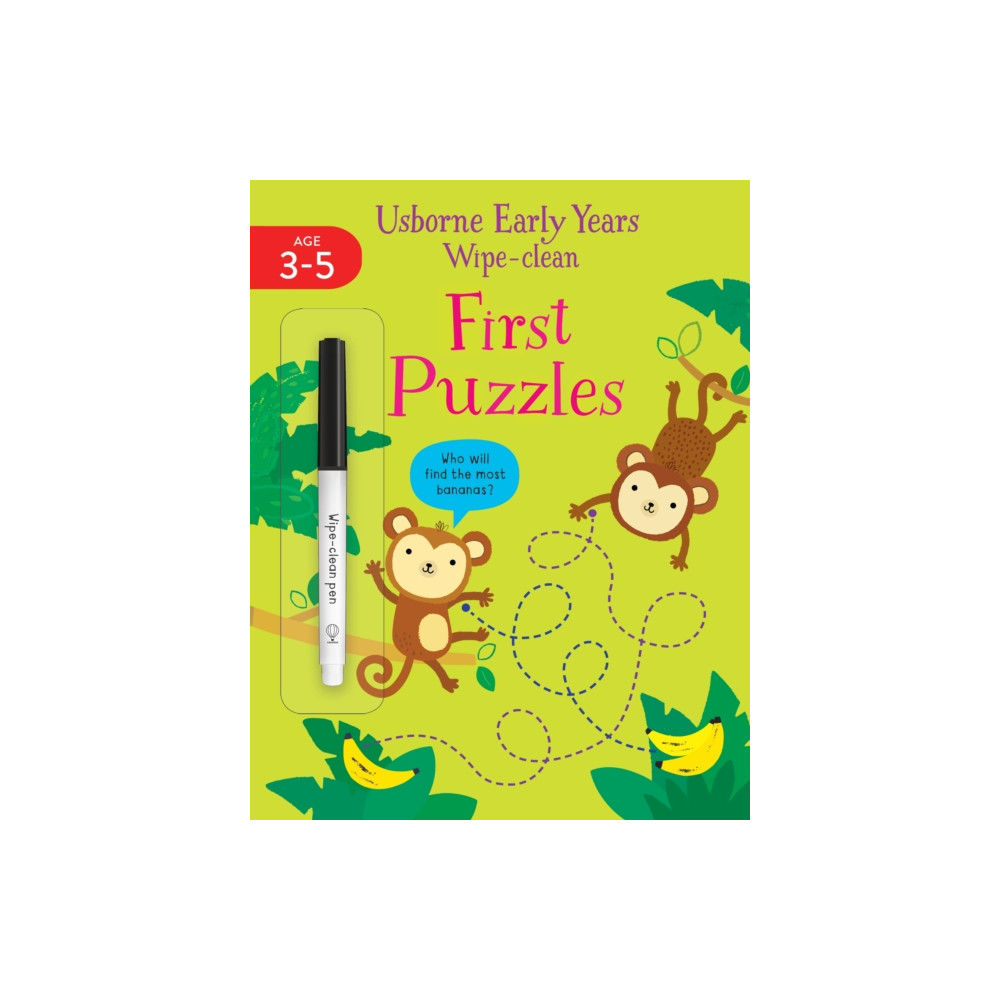 Produktbild för Early Years Wipe-Clean First Puzzles (häftad, eng)