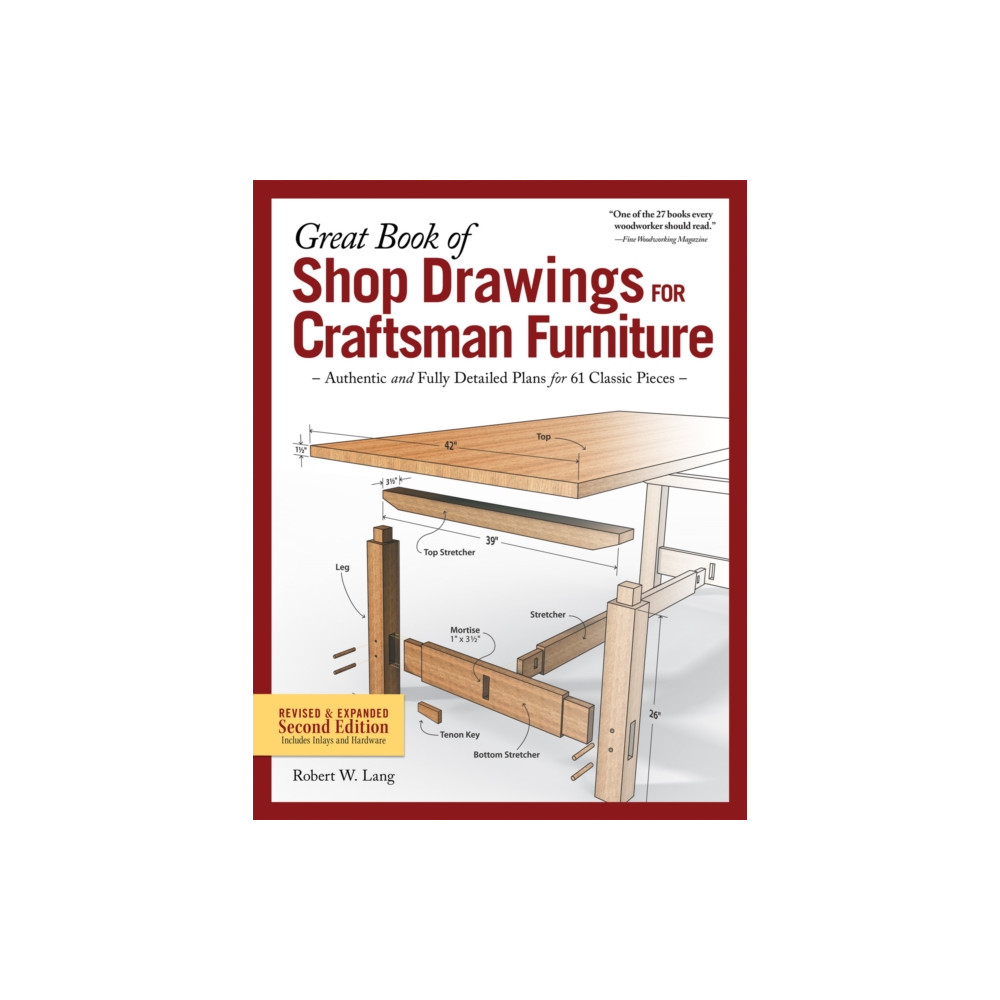 Produktbild för Great Book of Shop Drawings for Craftsman Furniture, Second Edition (häftad, eng)