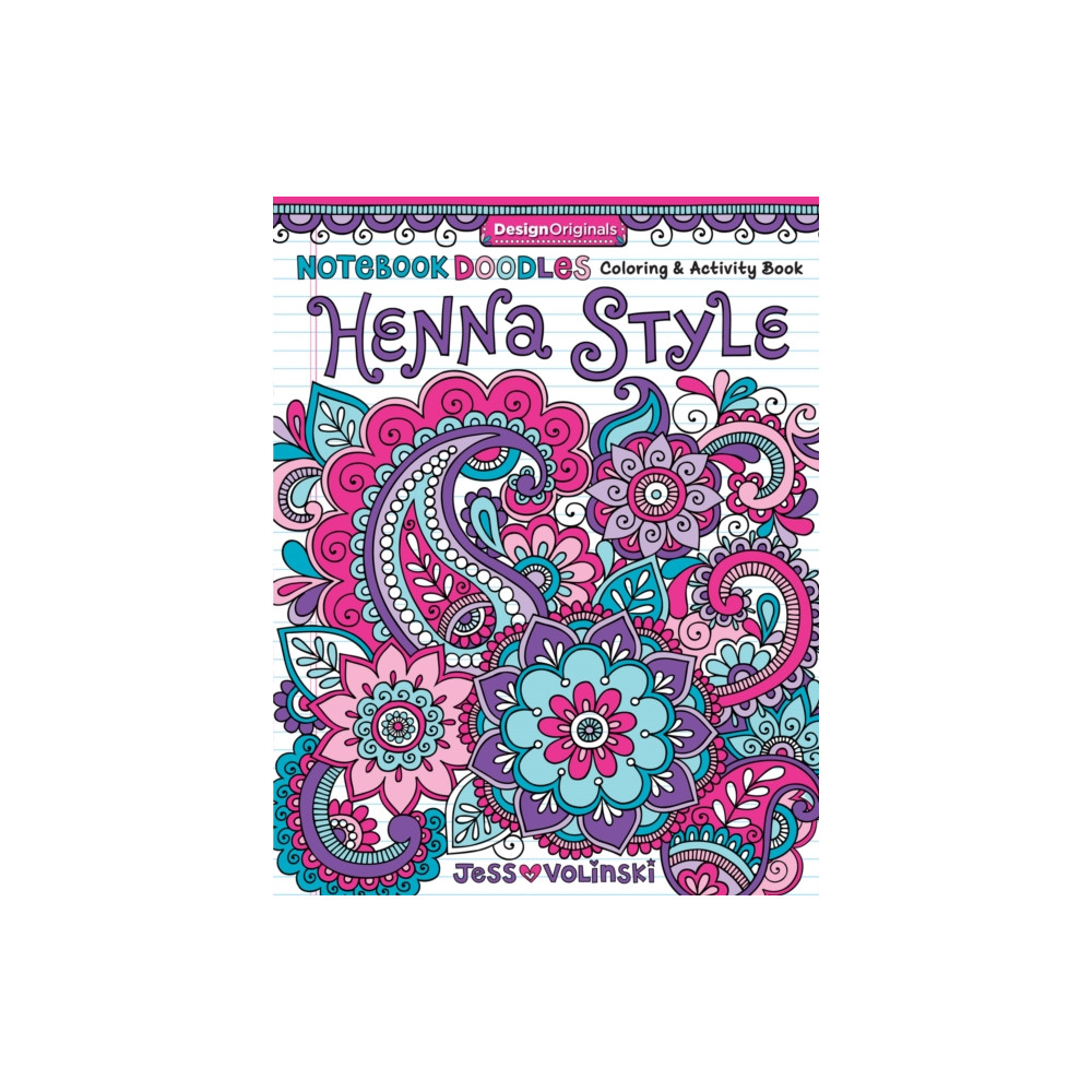 Produktbild för Notebook Doodles Henna Style (häftad, eng)