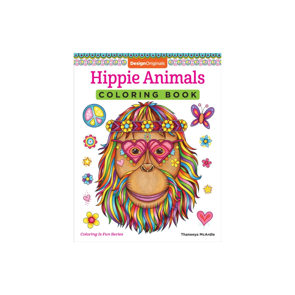 Produktbild för Hippie Animals Coloring Book (häftad, eng)