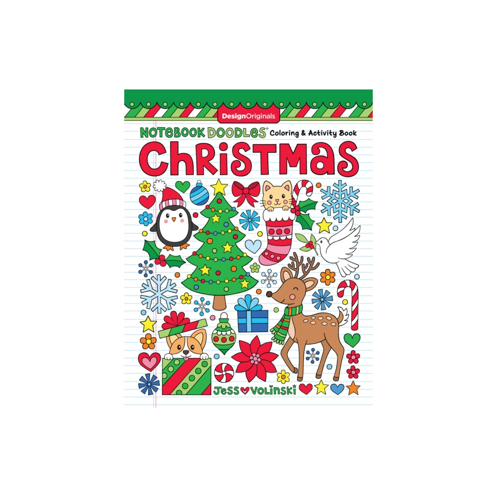 Produktbild för Notebook Doodles Christmas (häftad, eng)