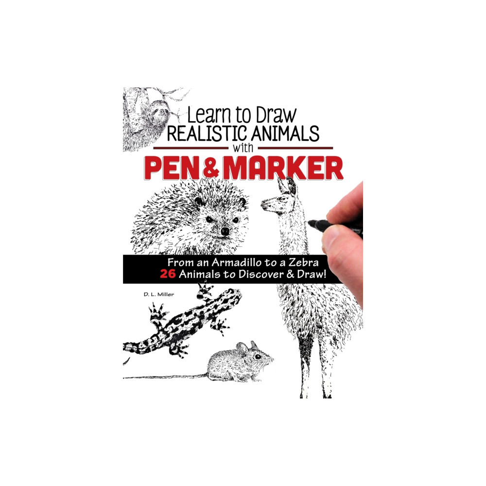 Produktbild för Learn to Draw Realistic Animals with Pen & Marker (häftad, eng)