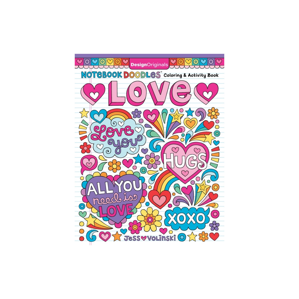 Produktbild för Notebook Doodles Love (häftad, eng)