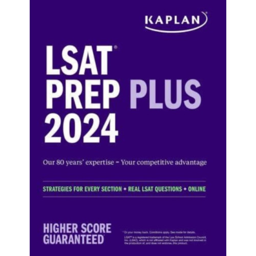 Kaplan Publishing LSAT Prep Plus 2024:  Strategies for Every Section + Real LSAT Questions + Online (häftad, eng)