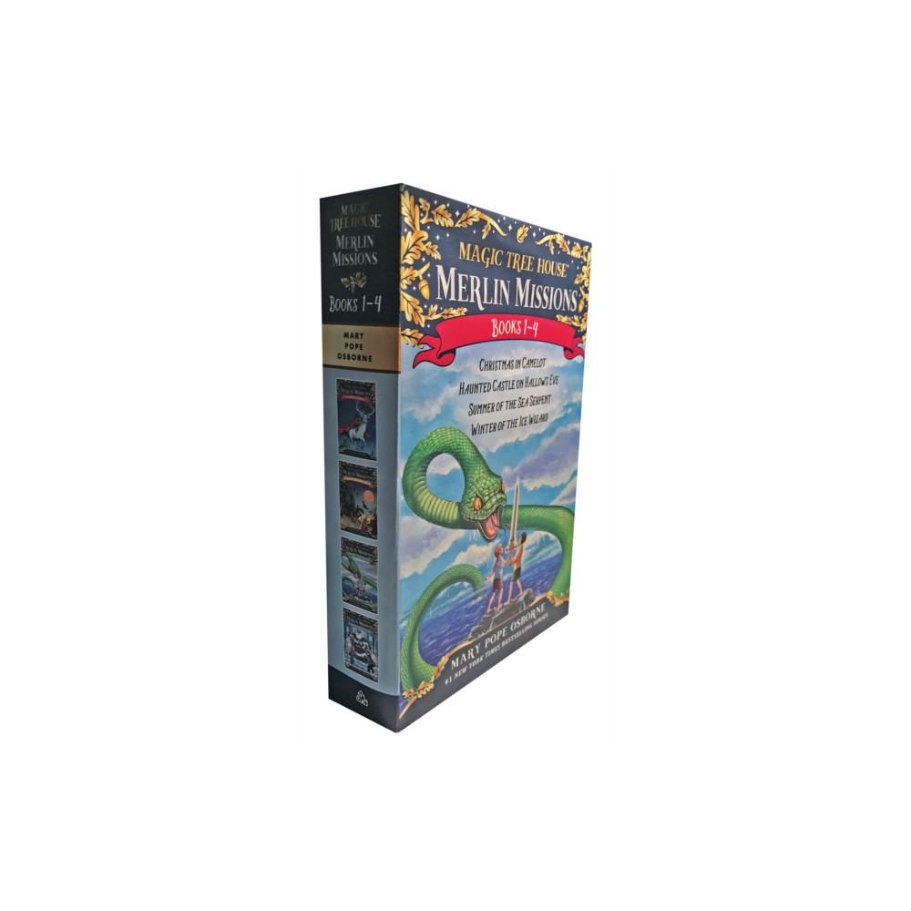 Produktbild för Magic Tree House Merlin Missions Books 1-4 Boxed Set (häftad, eng)