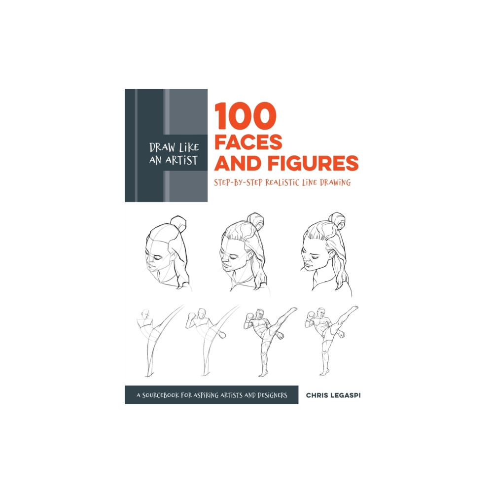 Produktbild för Draw Like an Artist: 100 Faces and Figures (häftad, eng)