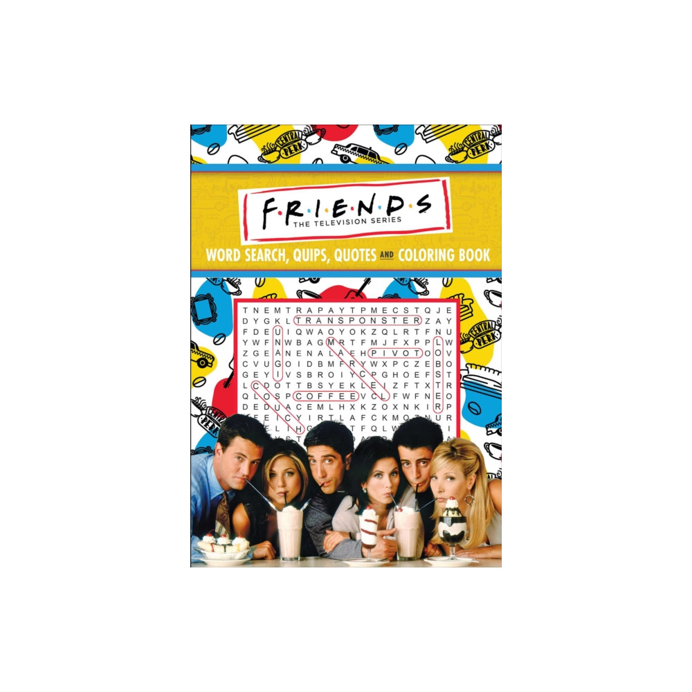 Produktbild för Friends Word Search, Quips, Quotes, and Coloring Book (häftad, eng)