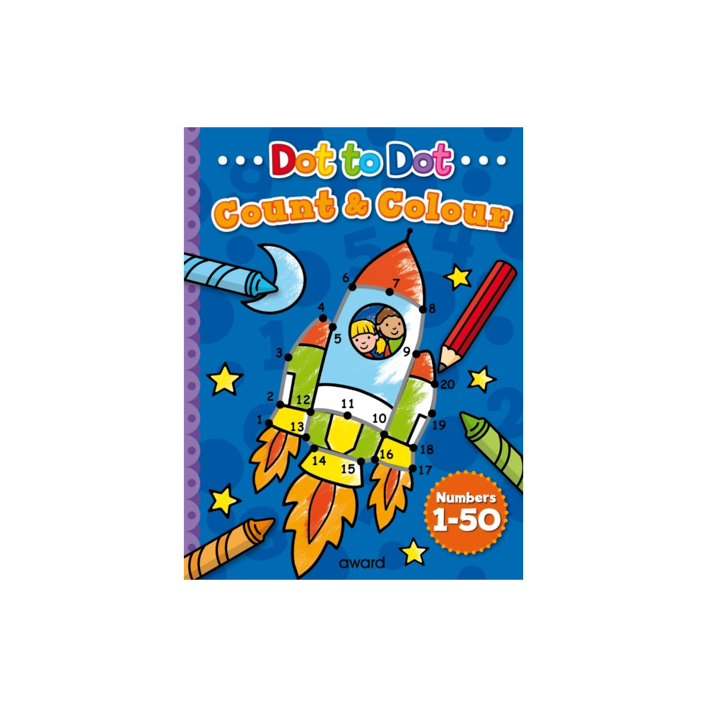 Produktbild för Dot to Dot Count and Colour 1 to 50 (häftad, eng)