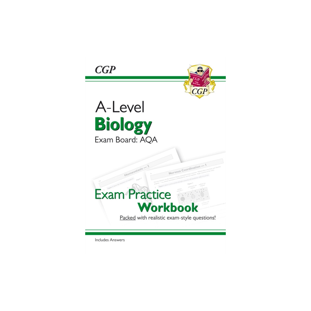 Produktbild för A-Level Biology: AQA Year 1 & 2 Exam Practice Workbook - includes Answers (häftad, eng)