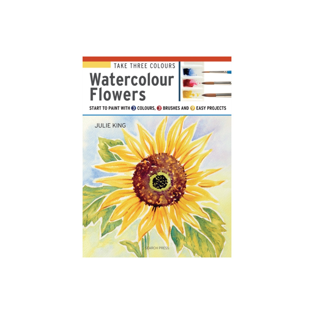 Produktbild för Take Three Colours: Watercolour Flowers (häftad, eng)