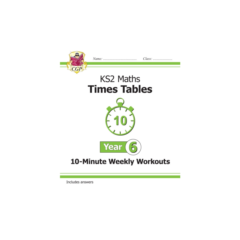 Produktbild för KS2 Year 6 Maths Times Tables 10-Minute Weekly Workouts (häftad, eng)