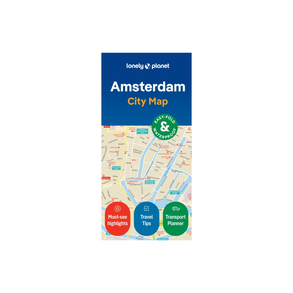 Produktbild för Lonely Planet Amsterdam City Map