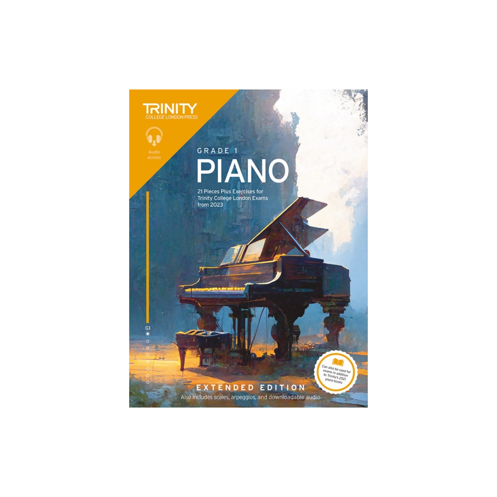 Produktbild för Trinity College London Piano Exam Pieces Plus Exercises from 2023: Grade 1: Extended Edition (häftad, eng)