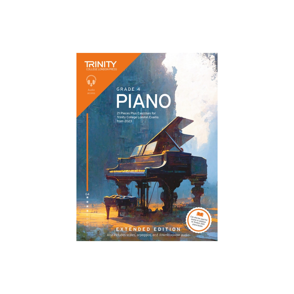 Produktbild för Trinity College London Piano Exam Pieces Plus Exercises from 2023: Grade 4: Extended Edition (häftad, eng)