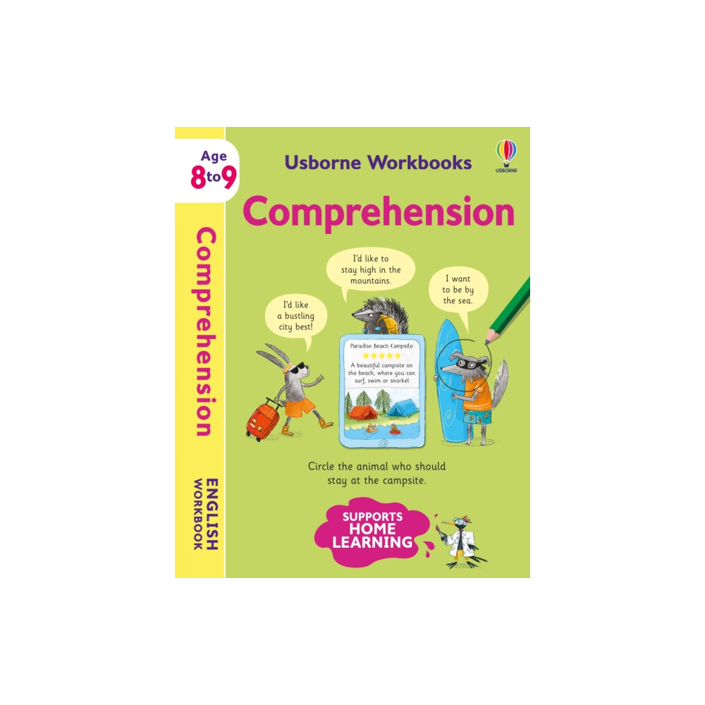 Produktbild för Usborne Workbooks Comprehension 8-9 (häftad, eng)