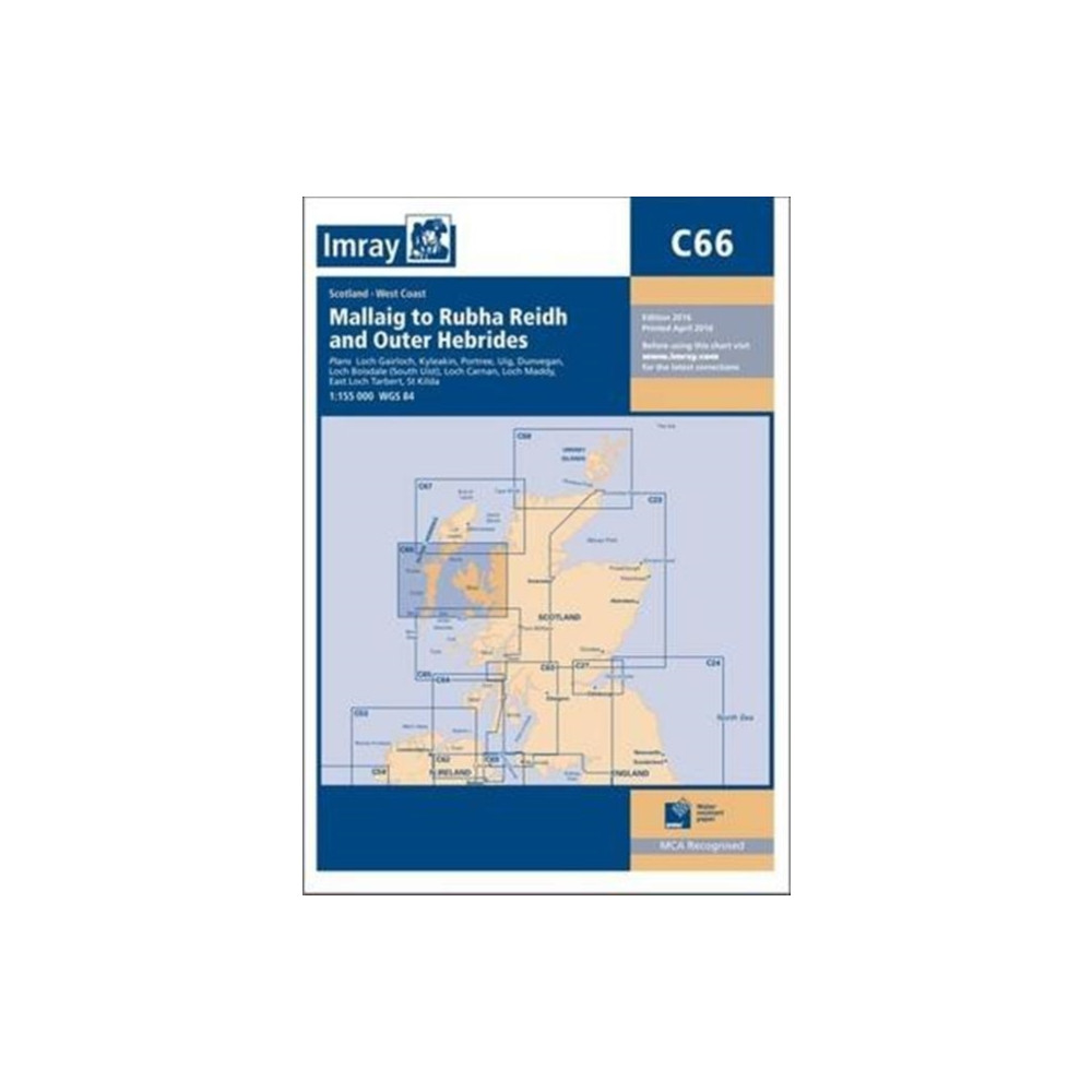 Produktbild för C66 Mallaig to Rudha Reidh and Outer Hebrides