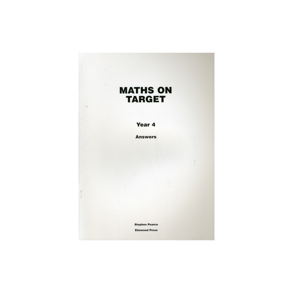 Produktbild för Maths on Target Year 4 Answers (häftad, eng)