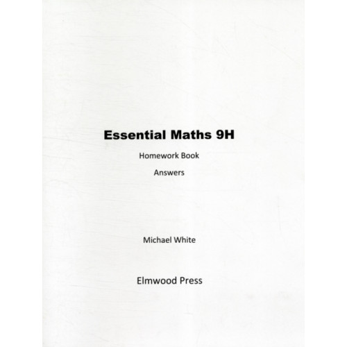 Elmwood Education Limited Essential Maths 9H Homework Answers (häftad, eng)