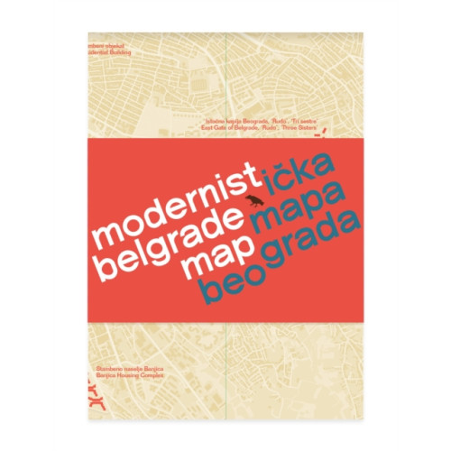 Blue Crow Media Modernist Belgrade Map