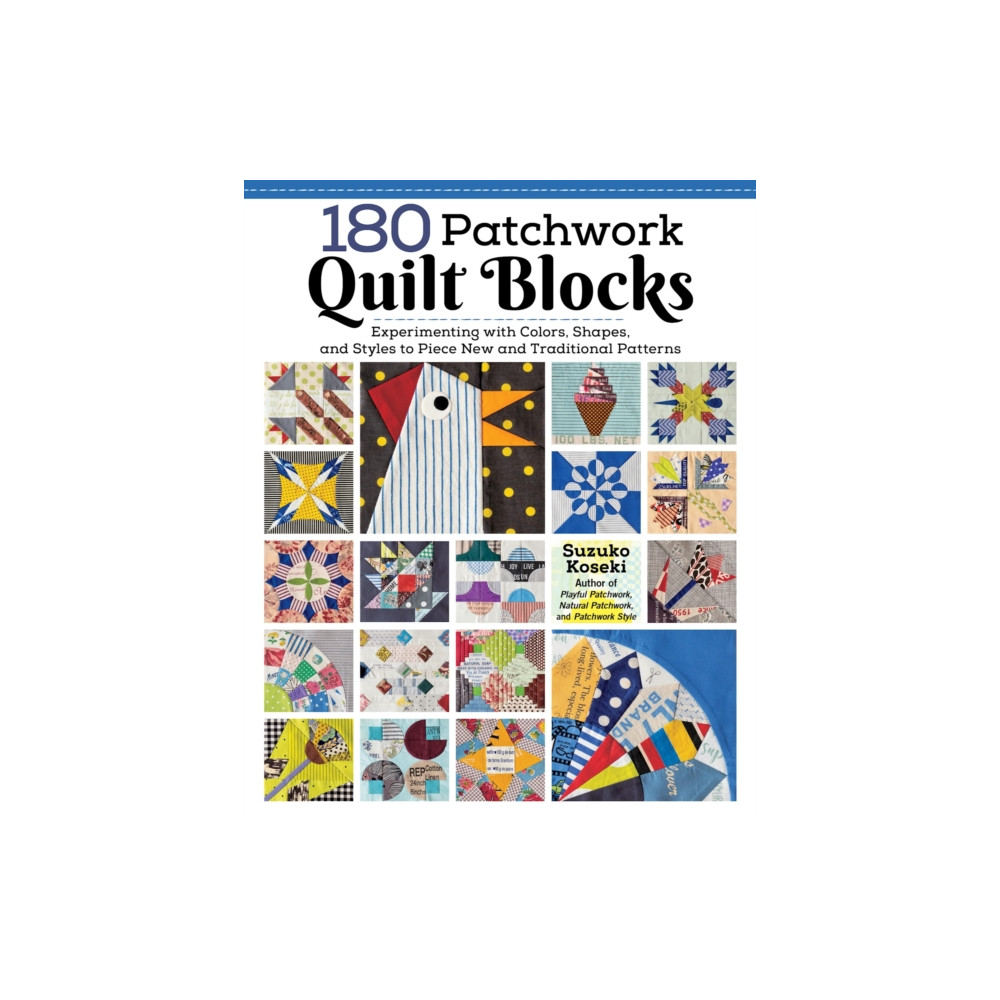 Produktbild för 180 Patchwork Quilt Blocks (häftad, eng)