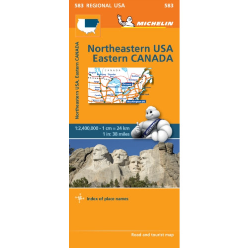 Michelin Editions Des Voyages Northeastern USA, Eastern Canada - Michelin Regional Map 583